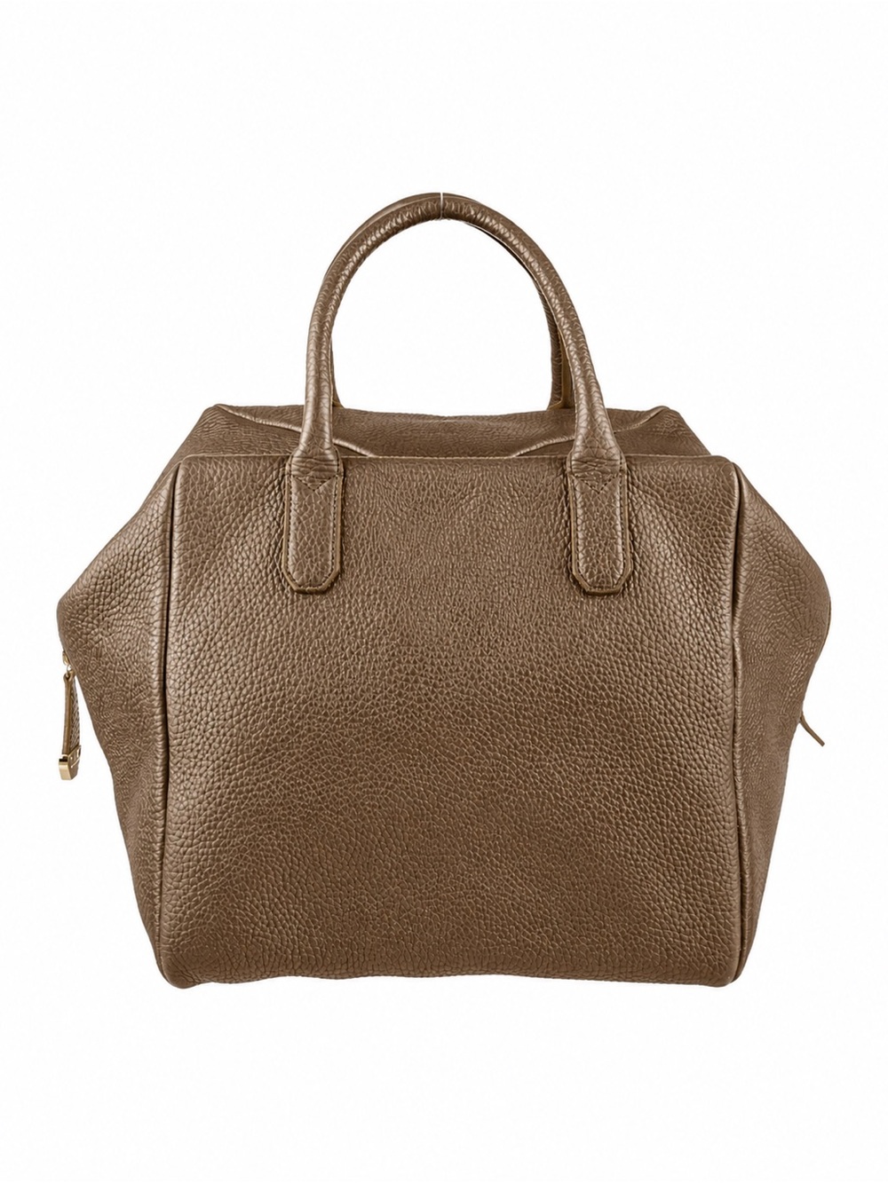 Bruno Magli Pebbled Leather Satchel in Taupe